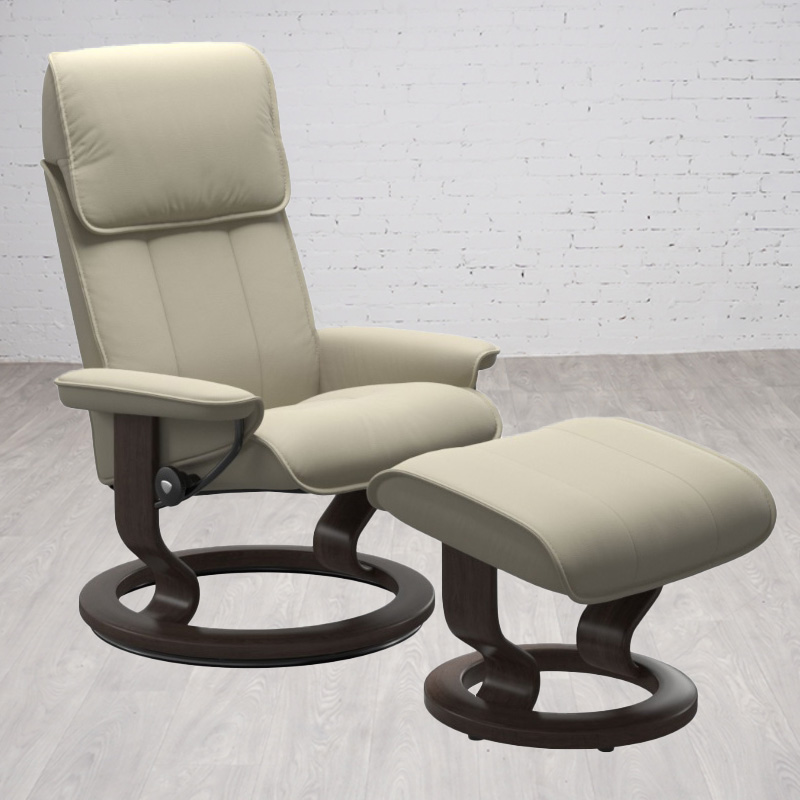 Stressless Admiral Chair & Ottoman
