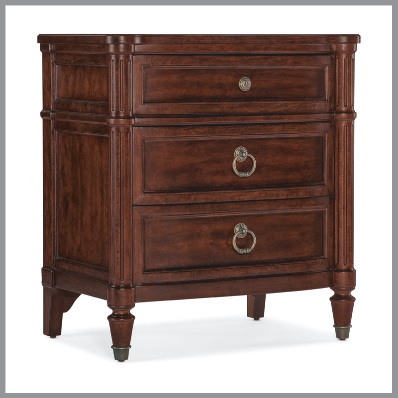 Charleston Three-Drawer Nightstand