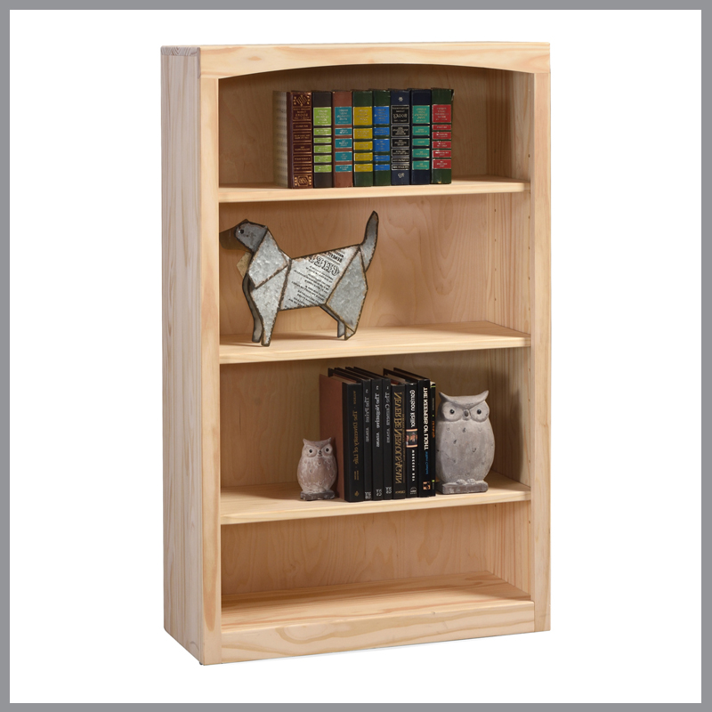 48-Inch High Pine Bookcase