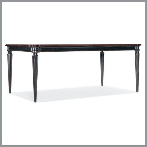 [FURN_8308] Charleston 44″ x 74″ Rectangle Leg Table w/ 2-22″ Leaves