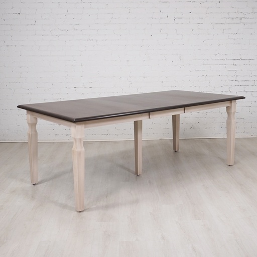 [FURN_8311] Rectangular 42″ x 66″ Leg Table w/ 1-18″ Leaf