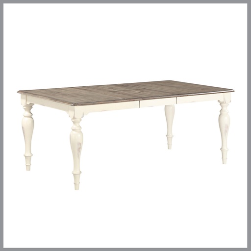 [FURN_8322] Torrance 40″ x 60″ Rectangular Leg Table w/1-18″ Leaf