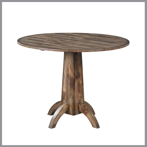 [FURN_8323] Zoey Round Pedestal Table w/ 2-8″ Drop Leaf